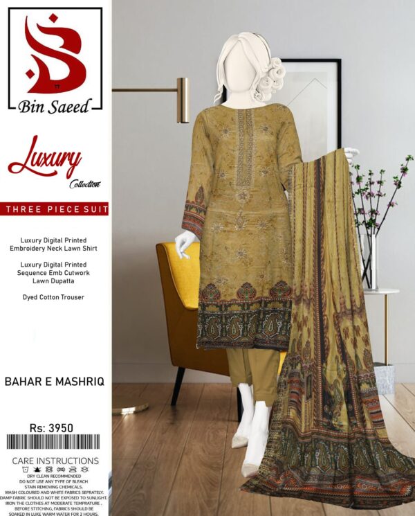 luxury collection digital printed 3 piece lawn suit